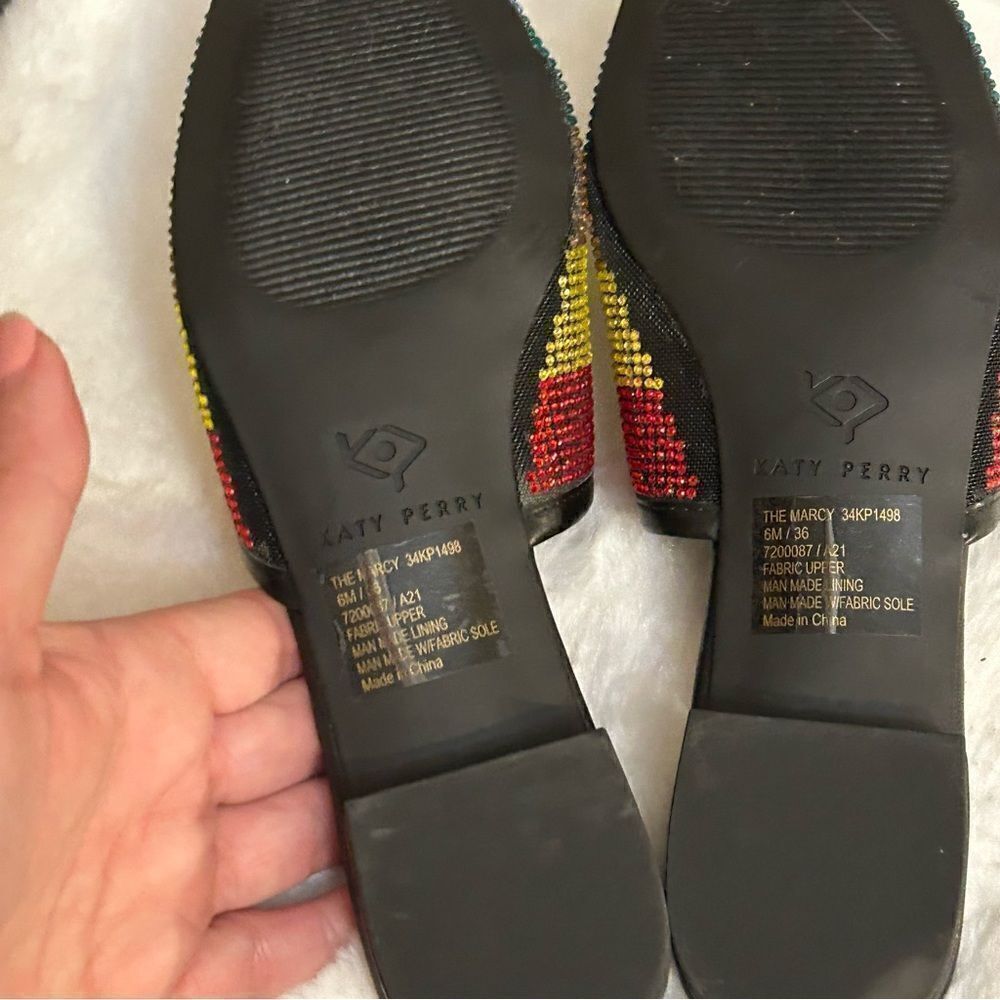 Katy Perry NWOT black rainbow multicolored Marcy miles size 6.‎ - Picture 2 of 5